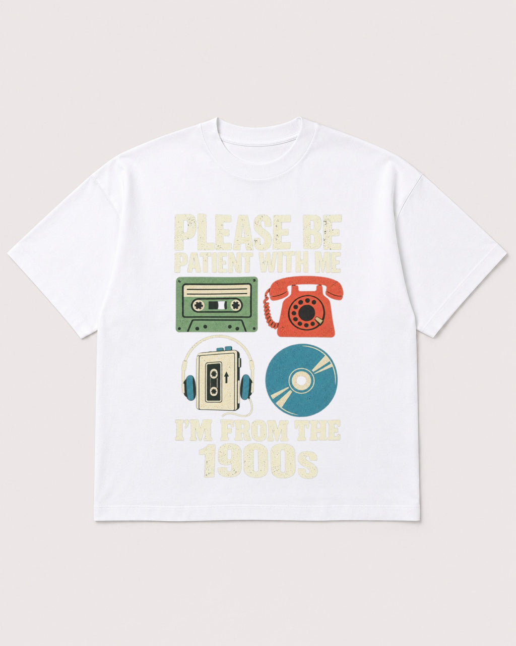 Mockup Boxy Heavyweight Tee White product