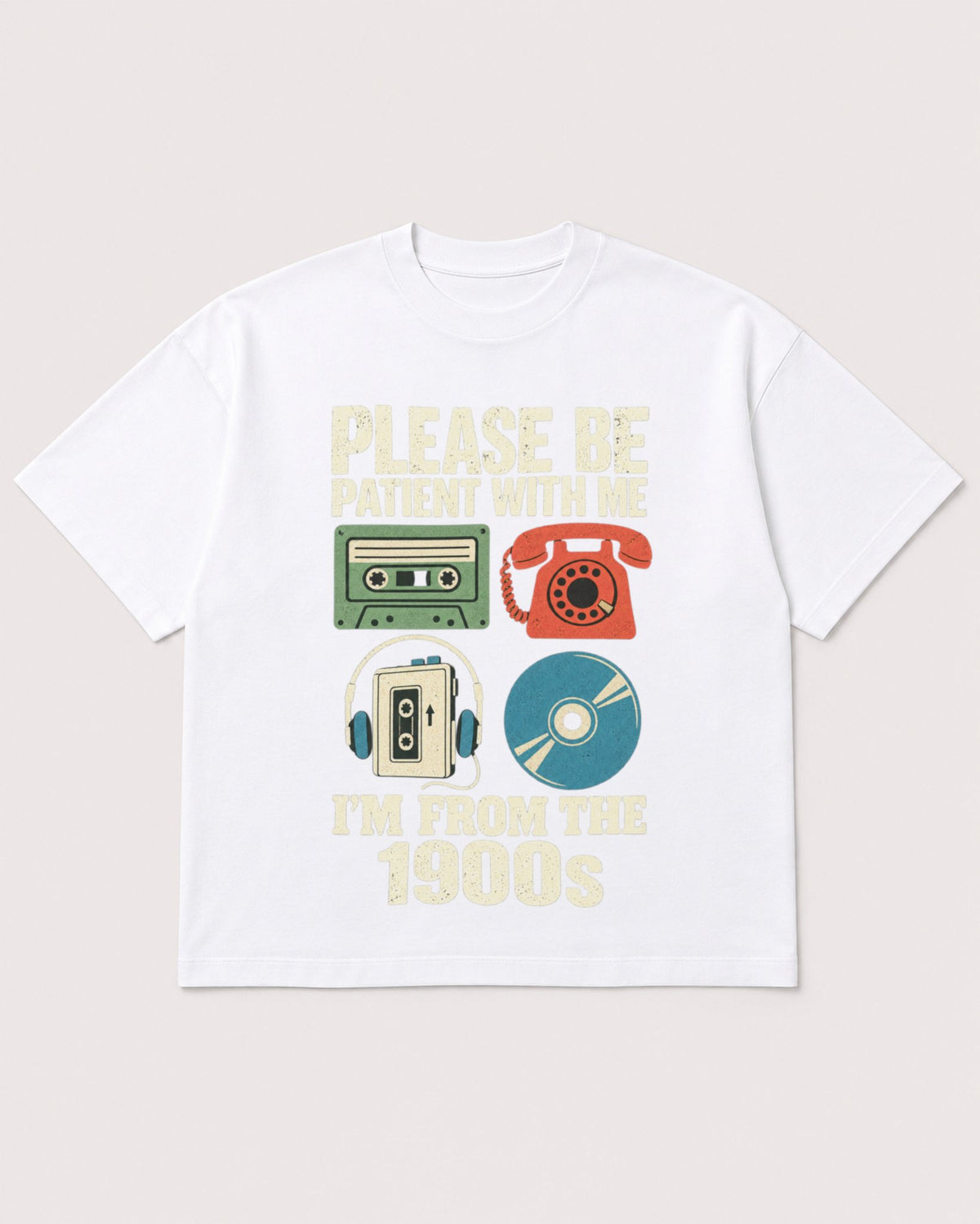 Mockup Boxy Heavyweight Tee White product