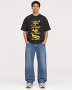 Mockup Boxy Heavyweight Tee Black male full-body 10
