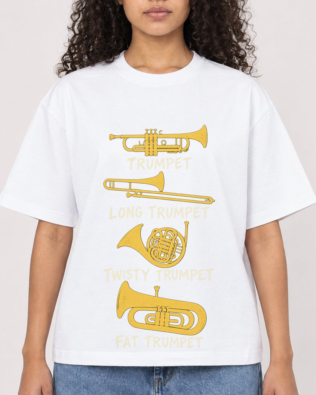Mockup Boxy Heavyweight Tee White female close-up 10