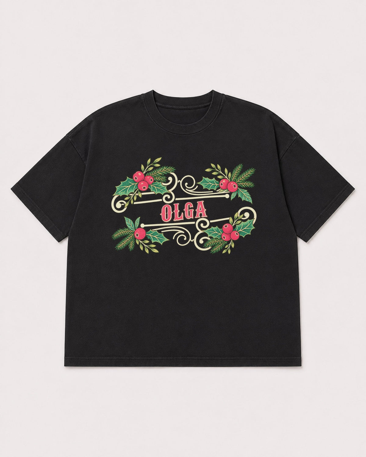 Mockup Boxy Heavyweight Tee Black product