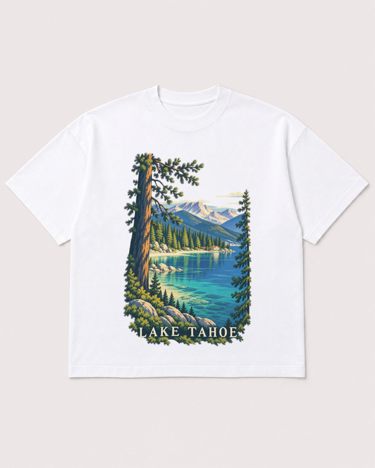 Mockup Boxy Heavyweight Tee White product