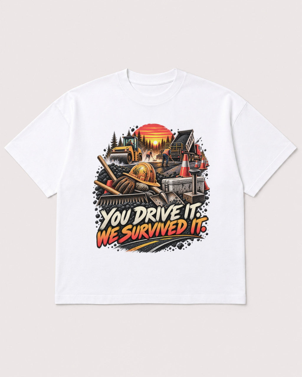 Mockup Boxy Heavyweight Tee White product