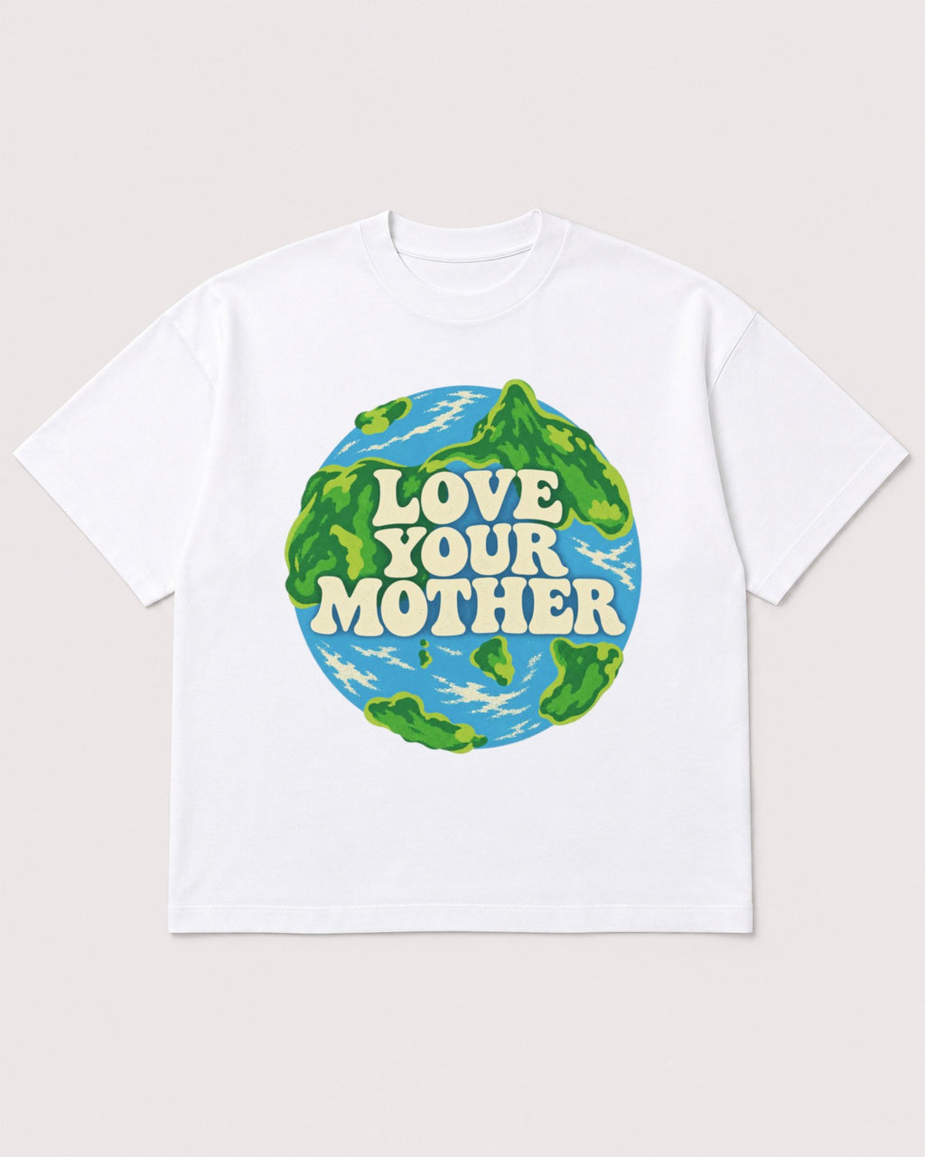 Mockup Boxy Heavyweight Tee White product