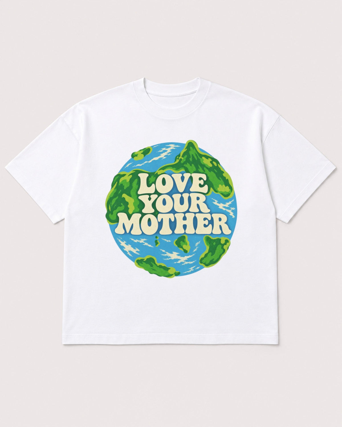 Mockup Boxy Heavyweight Tee White product