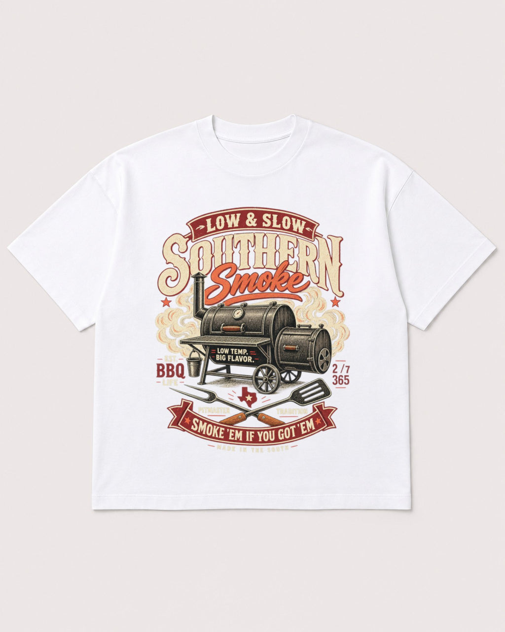 Mockup Boxy Heavyweight Tee White product