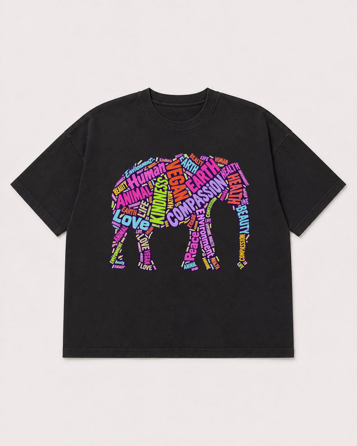 Mockup Boxy Heavyweight Tee Black product