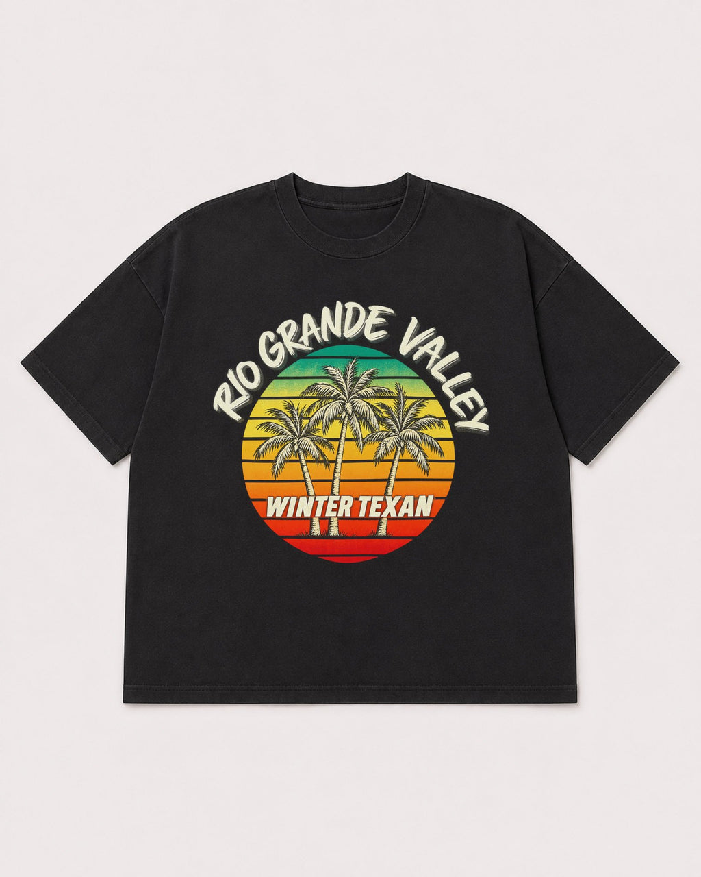 Mockup Boxy Heavyweight Tee Black product