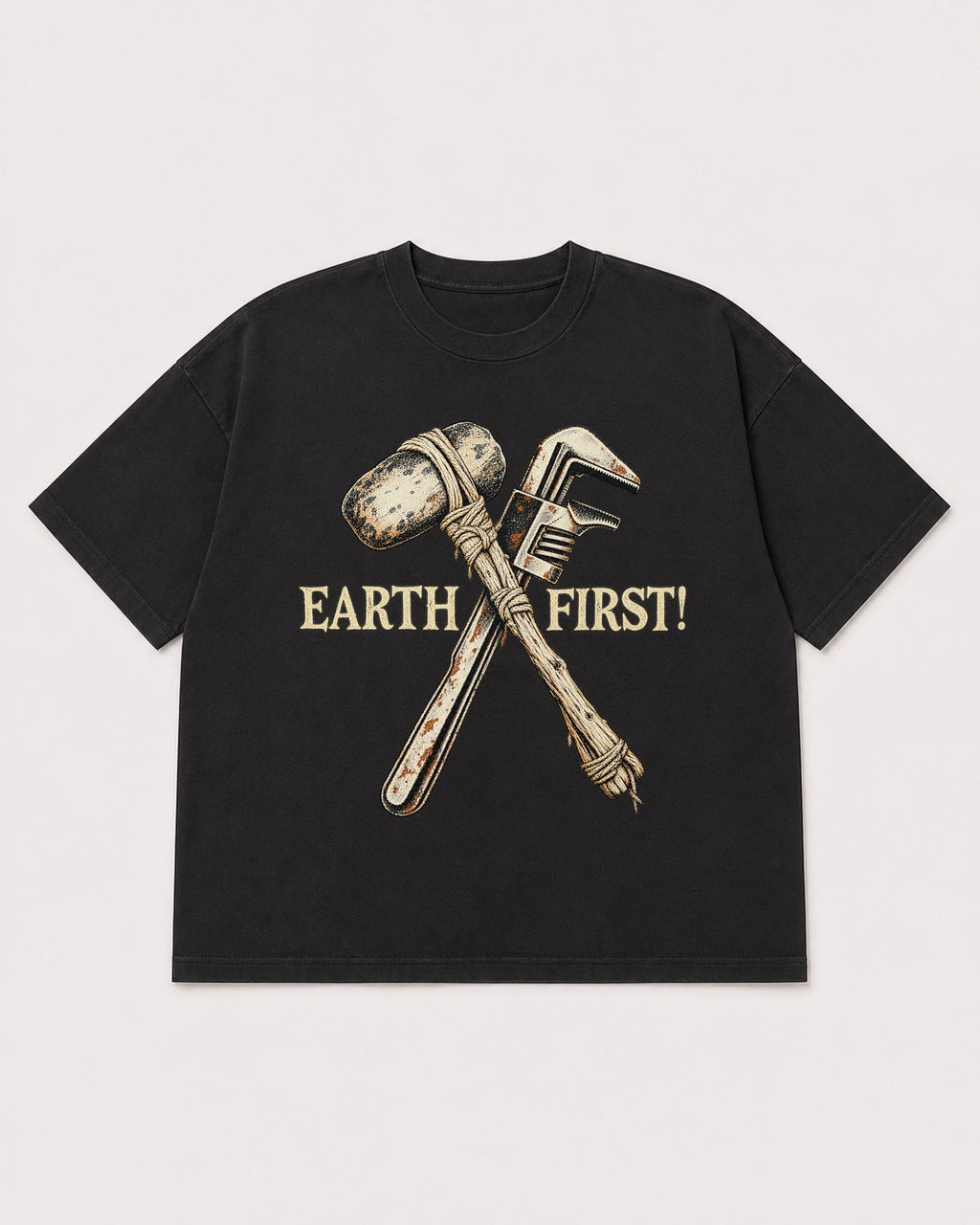 Mockup Boxy Heavyweight Tee Black product