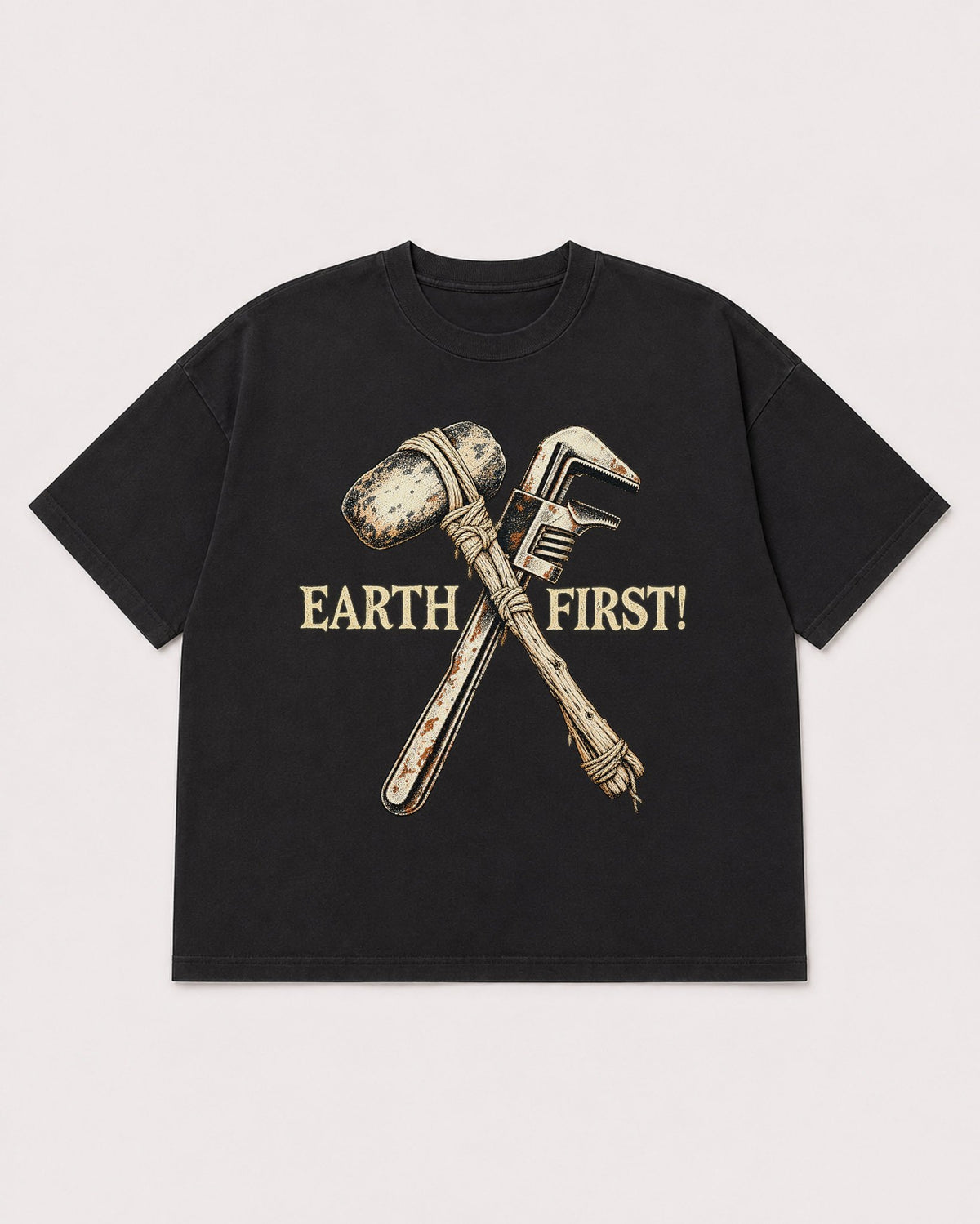 Mockup Boxy Heavyweight Tee Black product