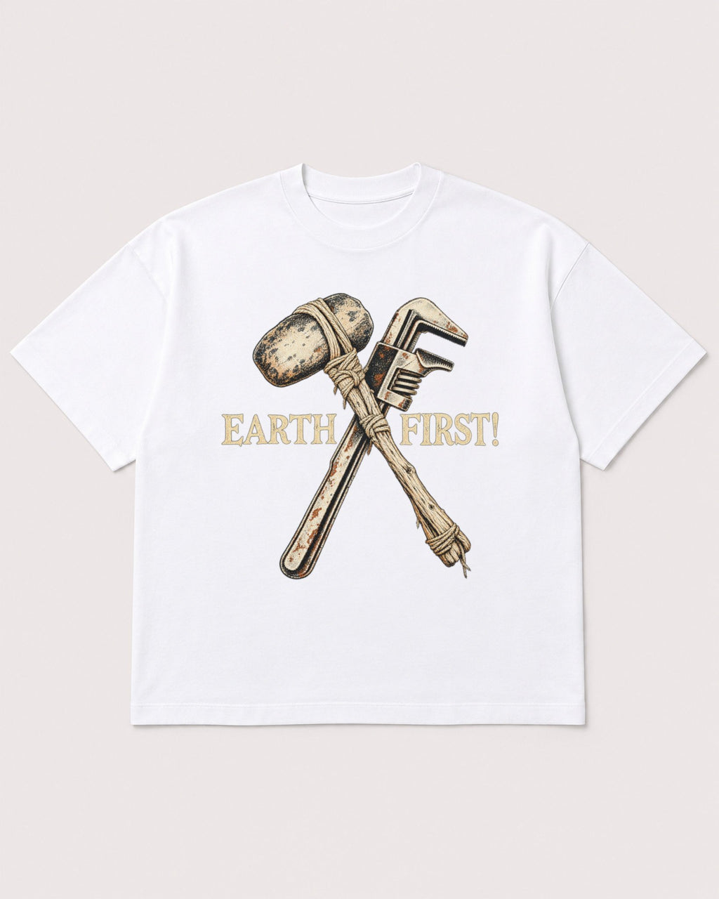 Mockup Boxy Heavyweight Tee White product