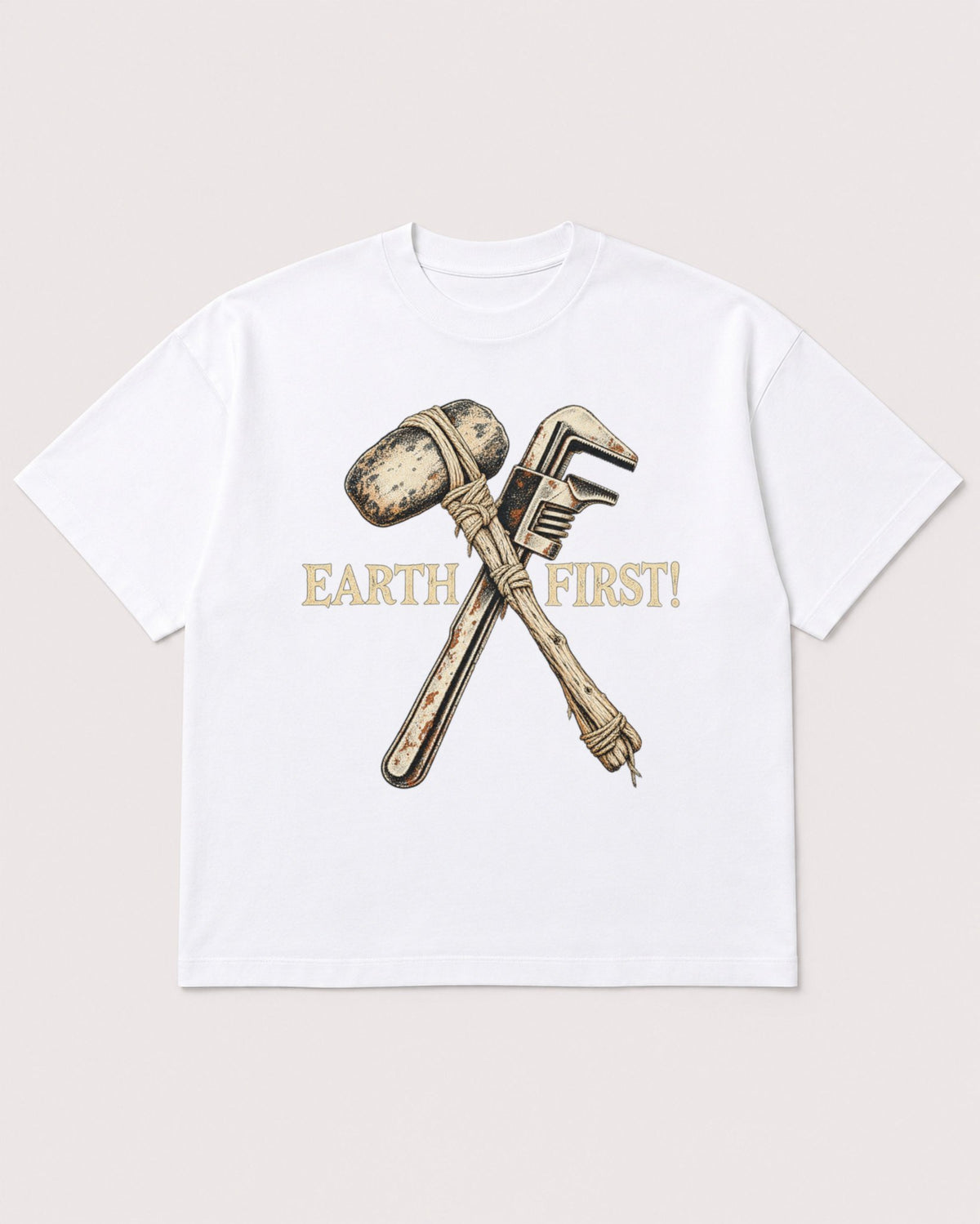 Mockup Boxy Heavyweight Tee White product