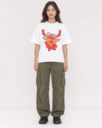Mockup Boxy Heavyweight Tee White female full-body 02