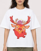 Mockup Boxy Heavyweight Tee White female close-up 02