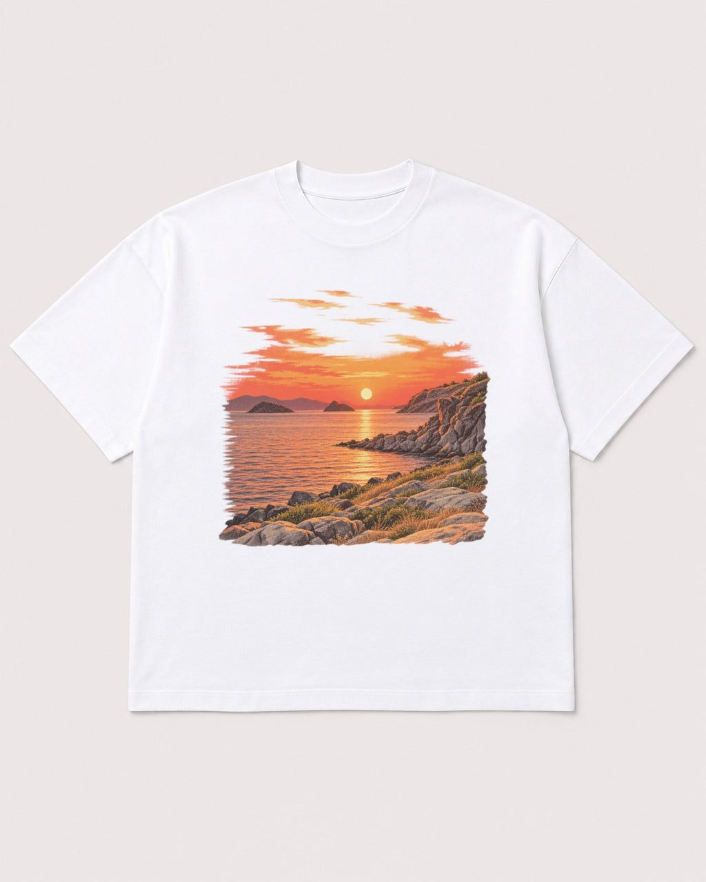 Mockup Boxy Heavyweight Tee White product