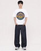 Mockup Boxy Heavyweight Tee White male full-body 01