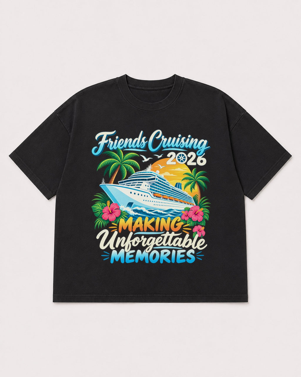 Mockup Boxy Heavyweight Tee Black product