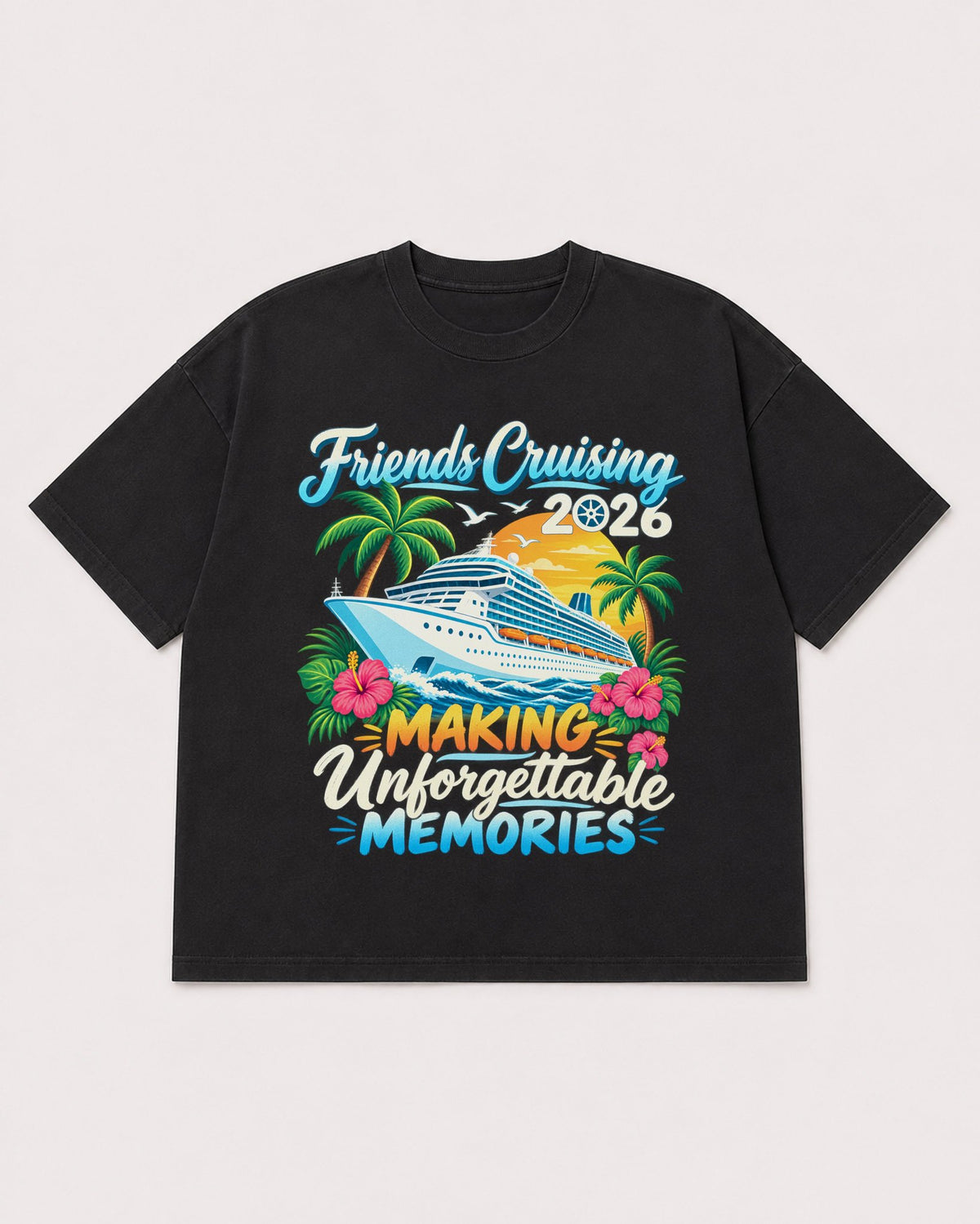 Mockup Boxy Heavyweight Tee Black product