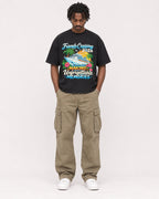 Mockup Boxy Heavyweight Tee Black male full-body 04