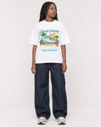 Mockup Boxy Heavyweight Tee White female full-body 04