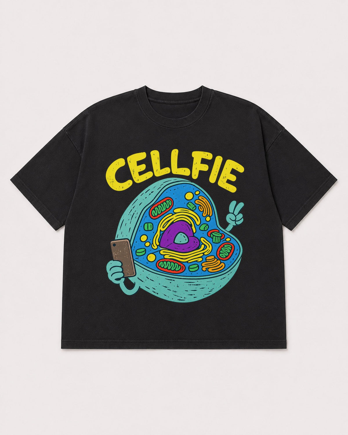 Mockup Boxy Heavyweight Tee Black product