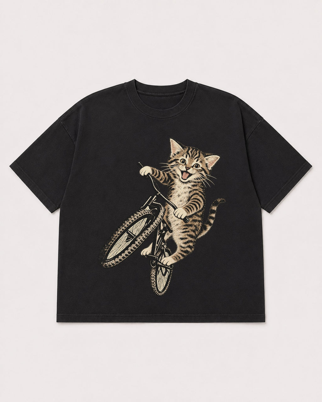 Mockup Boxy Heavyweight Tee Black product