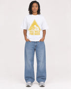 Mockup Boxy Heavyweight Tee White female full-body 15