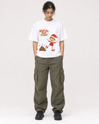 Mockup Boxy Heavyweight Tee White female full-body 17