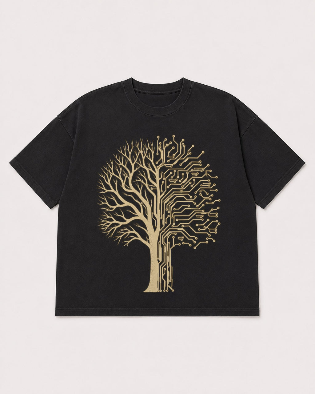 Mockup Boxy Heavyweight Tee Black product