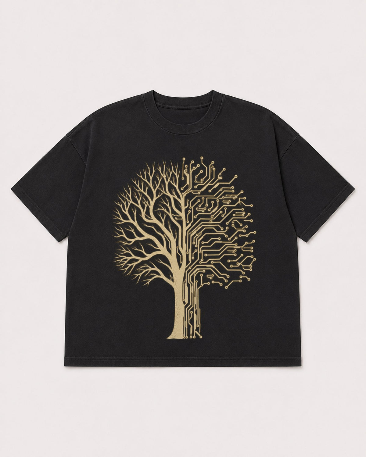 Mockup Boxy Heavyweight Tee Black product