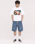 Mockup Boxy Heavyweight Tee White male full-body 23
