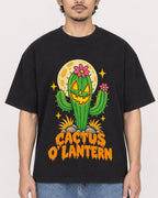 Mockup Boxy Heavyweight Tee Black male close-up 02