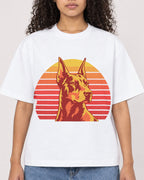 Mockup Boxy Heavyweight Tee White female close-up 10