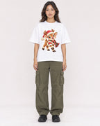 Mockup Boxy Heavyweight Tee White female full-body 02