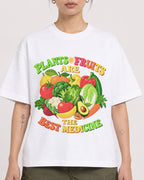Mockup Boxy Heavyweight Tee White female close-up 12