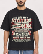 Mockup Boxy Heavyweight Tee Black male close-up 07