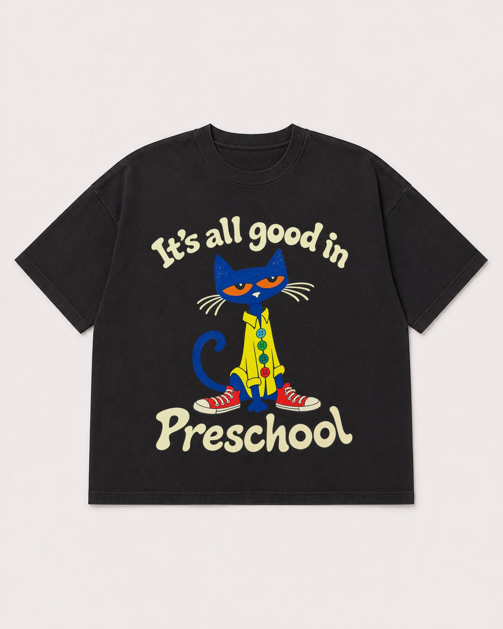 Mockup Boxy Heavyweight Tee Black product