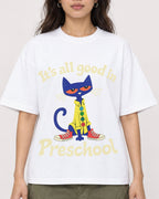 Mockup Boxy Heavyweight Tee White female close-up 02