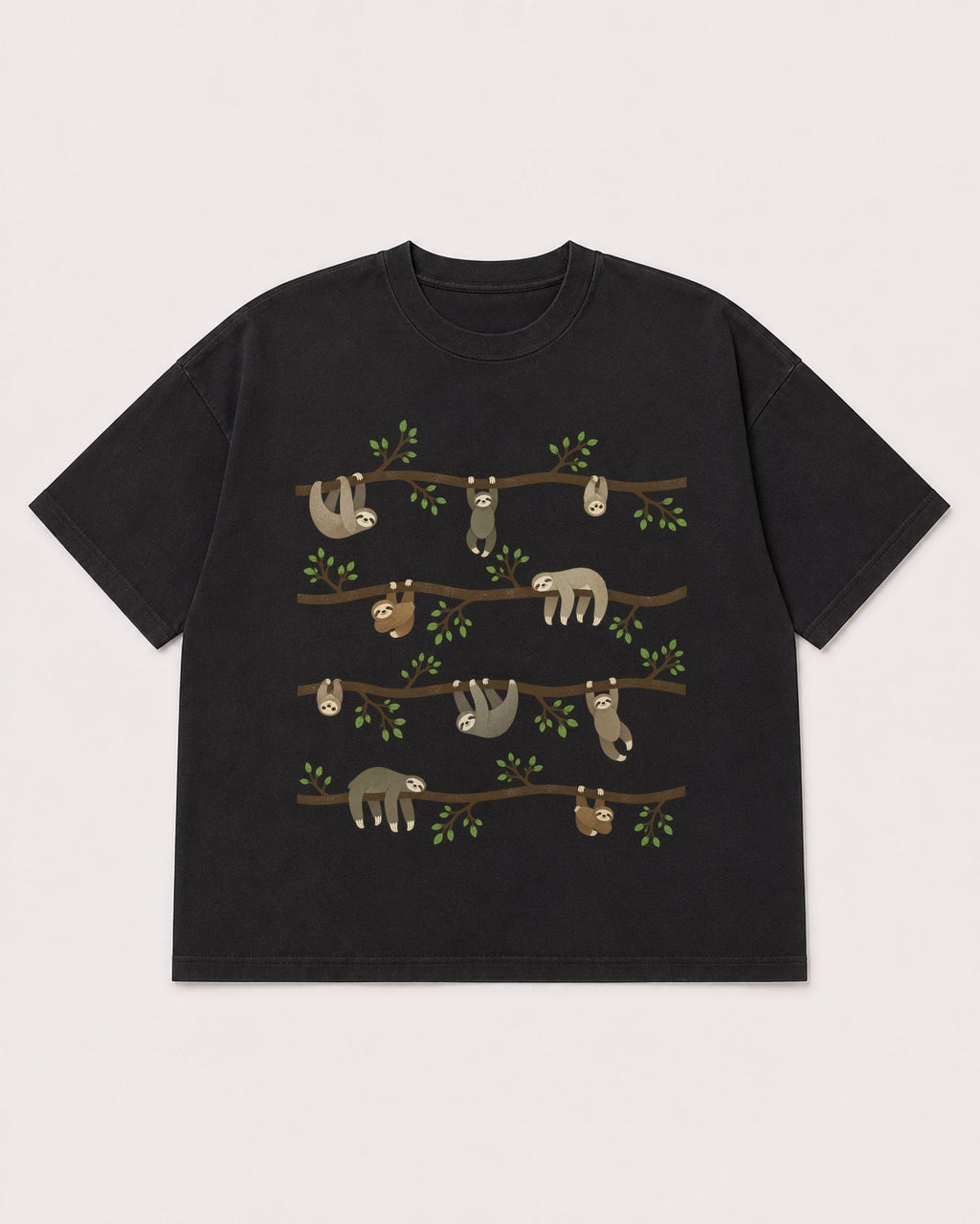 Mockup Boxy Heavyweight Tee Black product