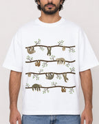 Mockup Boxy Heavyweight Tee White male close-up 17
