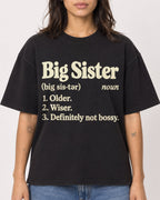 Mockup Boxy Heavyweight Tee Black female close-up 36