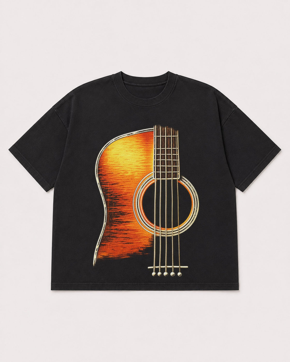 Mockup Boxy Heavyweight Tee Black product