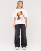 Mockup Boxy Heavyweight Tee White female full-body 08