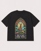 Mockup Boxy Heavyweight Tee Black product