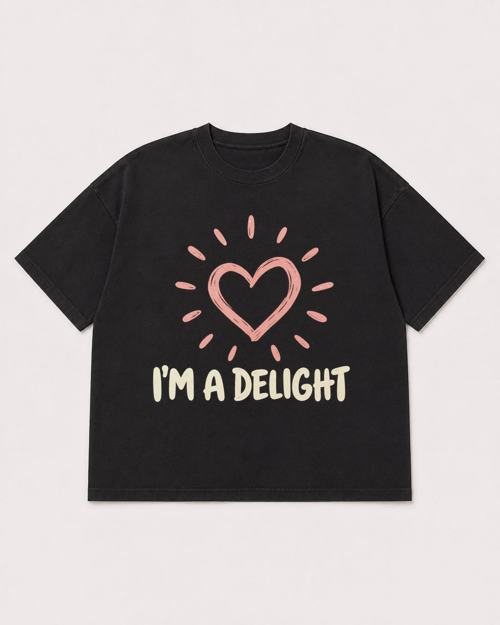 Mockup Boxy Heavyweight Tee Black product
