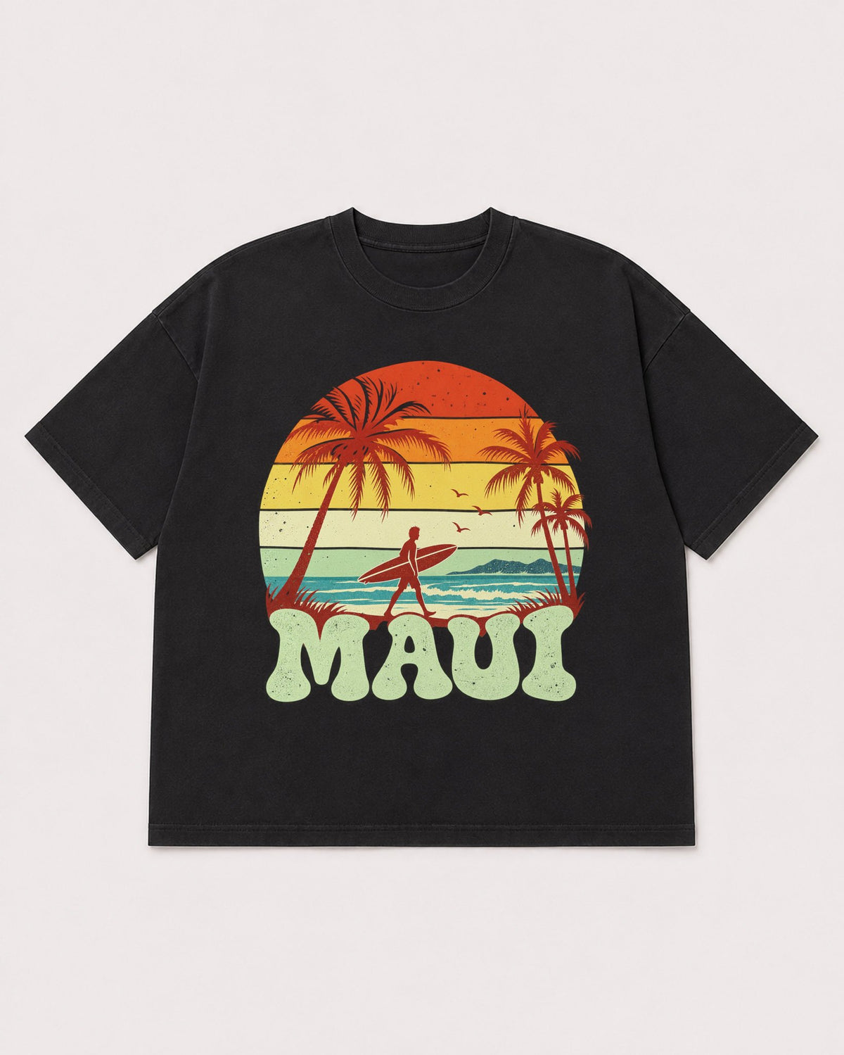 Mockup Boxy Heavyweight Tee Black product