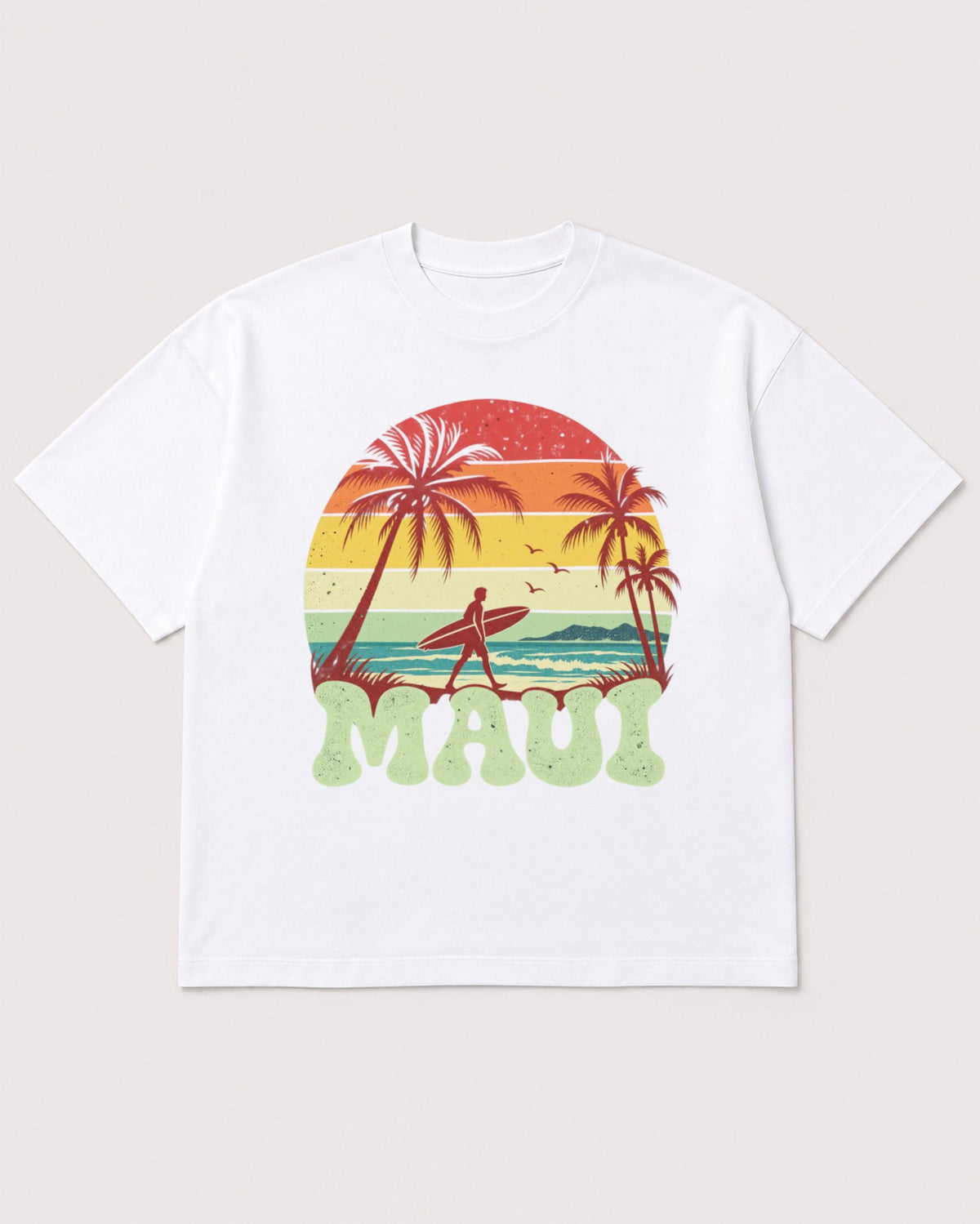 Mockup Boxy Heavyweight Tee White product