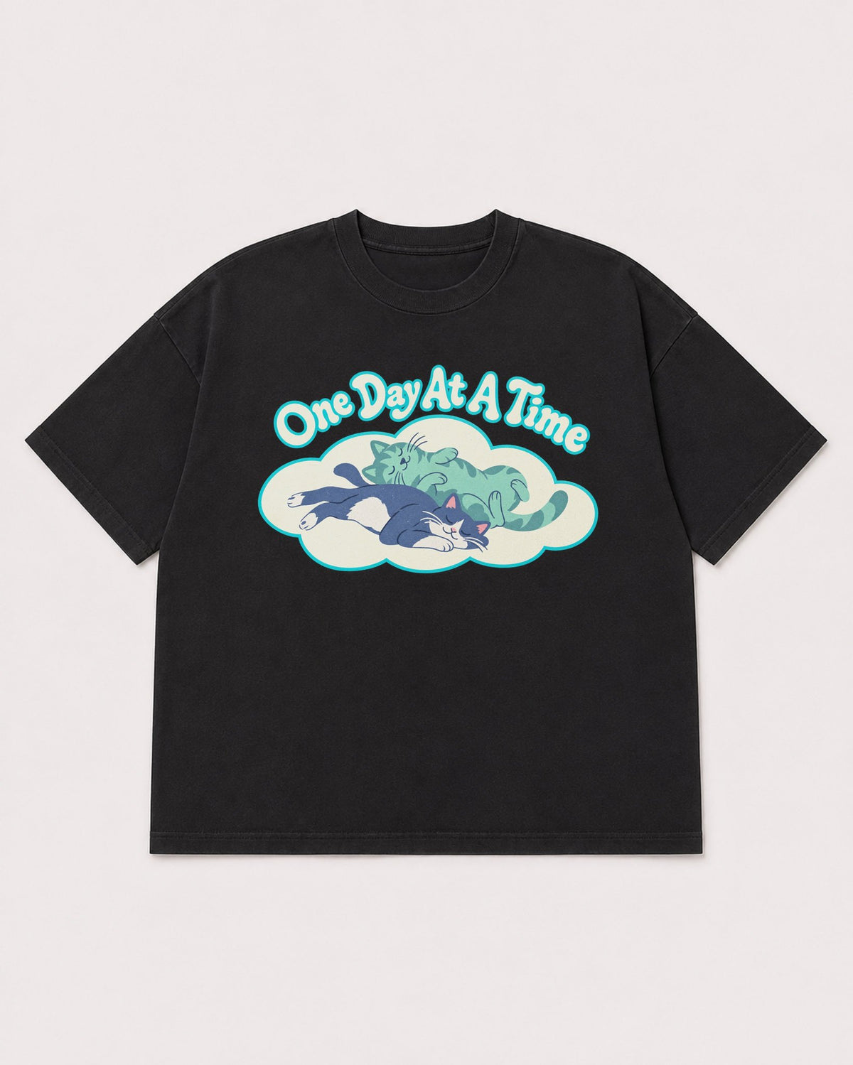 Mockup Boxy Heavyweight Tee Black product