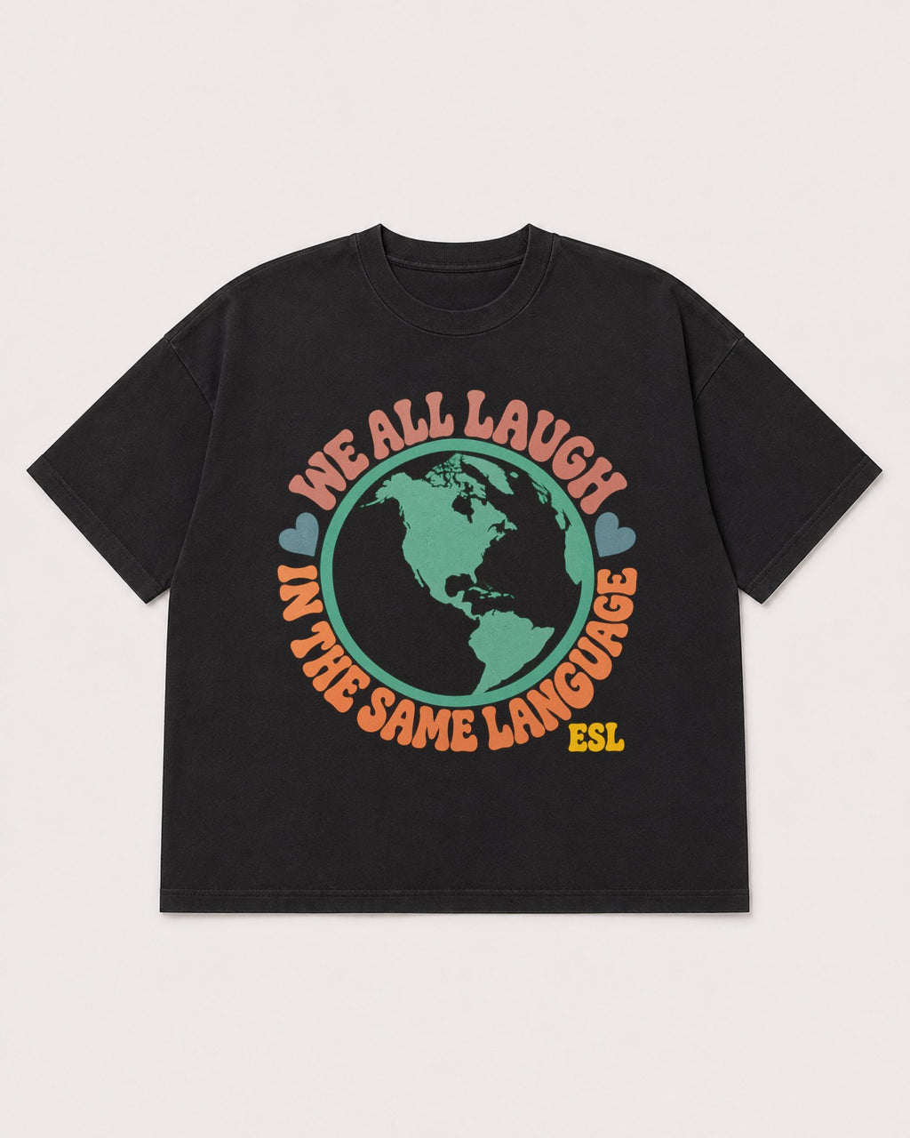 Mockup Boxy Heavyweight Tee Black product