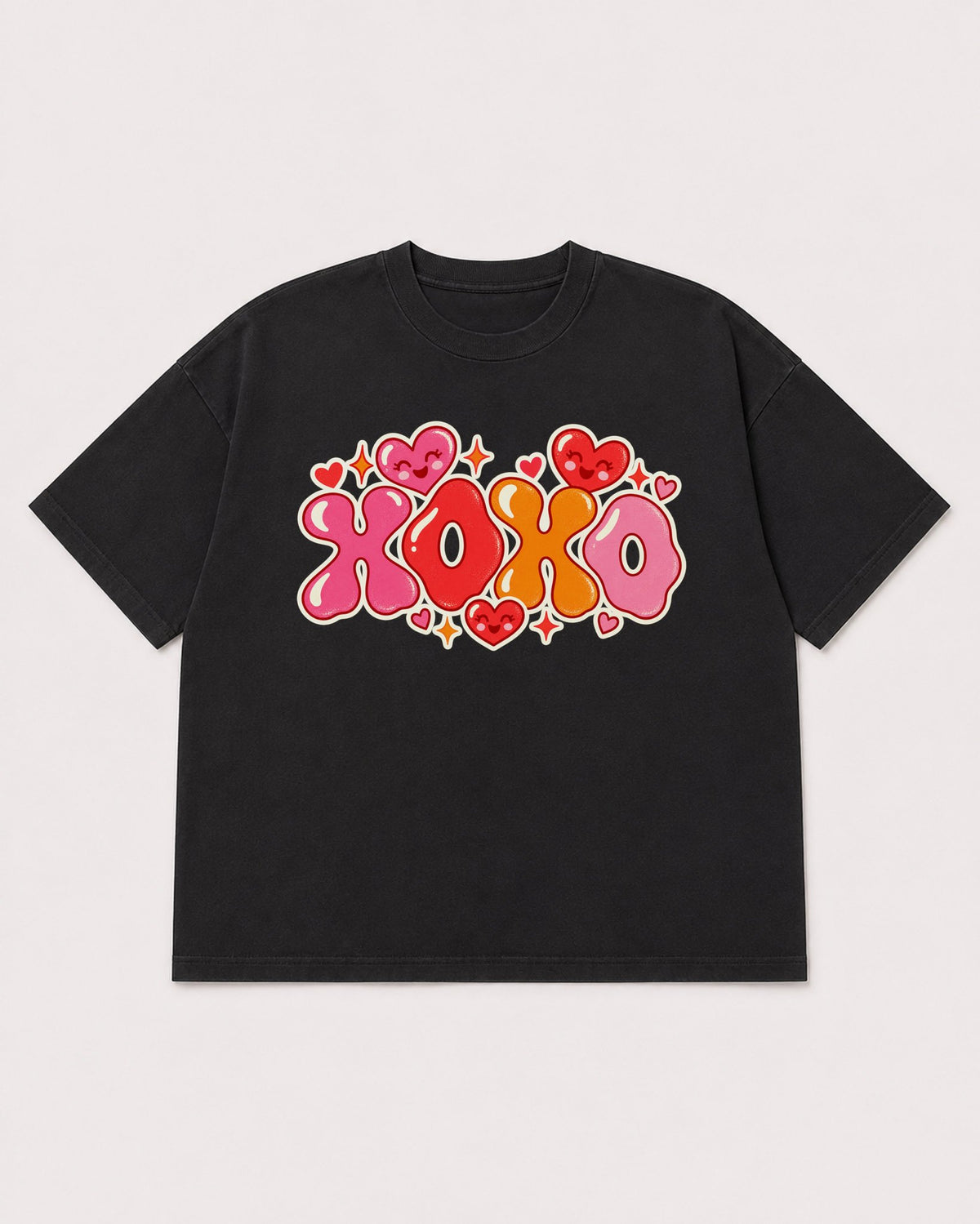 Mockup Boxy Heavyweight Tee Black product